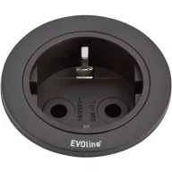  EVOline 159280000900 Beépíthető elosztó 1 részes Fekete 1 db