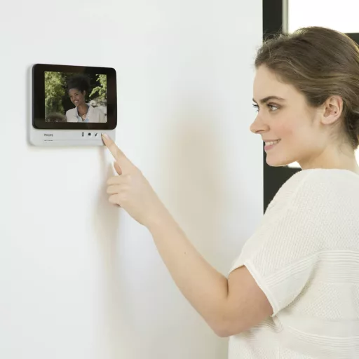 Philips Videó kaputelefon 2 drótos Kiegészítő monitor Védett szürke