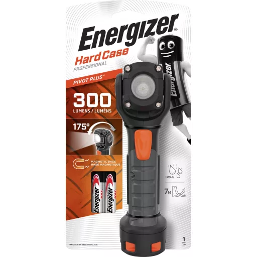 Energizer Hardcase Pivot LED Kézilámpa Elemekről üzemeltetett 300 lm