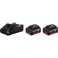   Bosch Professional 1600A019S0 2x GBA 18V 4.0AH + GAL 18V-40 Professional Szerszámakku és töltő 18 V 4 Ah Lítiumion