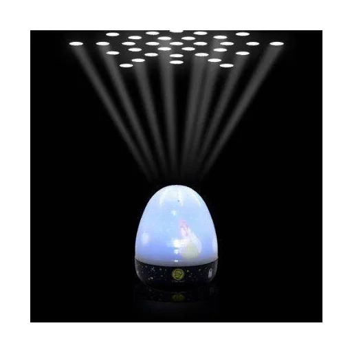Niermann 80056 LED-es éjszakai fény kivetítővel és játékórával Ovális Kis Herceg LED Fehér, Kék