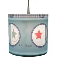   Niermann Lief for Boys Csillag Függőlámpa Energiatakarékos lámpa, LED E27 60 W Kék