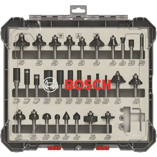 Marómaró készlet, 8 mm szár, 30 darab Bosch Professional 2607017475