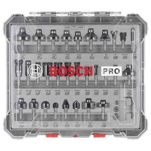 Marómaró készlet, 8 mm szár, 30 darab Bosch Professional 2607017475