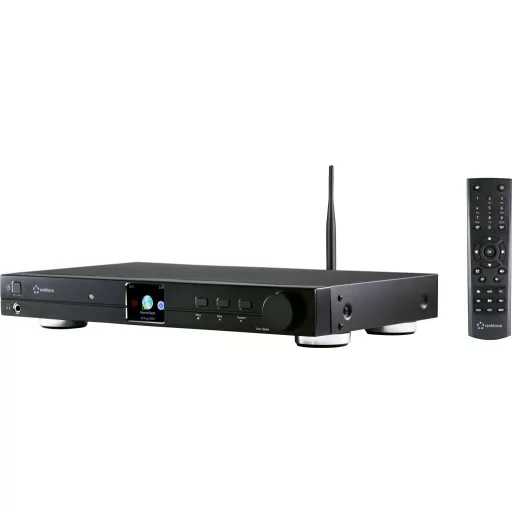 DAB+ és internetrádió, WLAN, LAN, Bluetooth®, DLNA, alu ház, Renkforce RF-DAB-IR1700