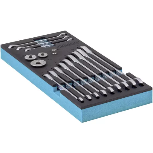 Hazet 163-515/16 Racsnis csavarkulcs készlet 16 részes Kulcsszélesség (metrikus) 8 - 19 mm