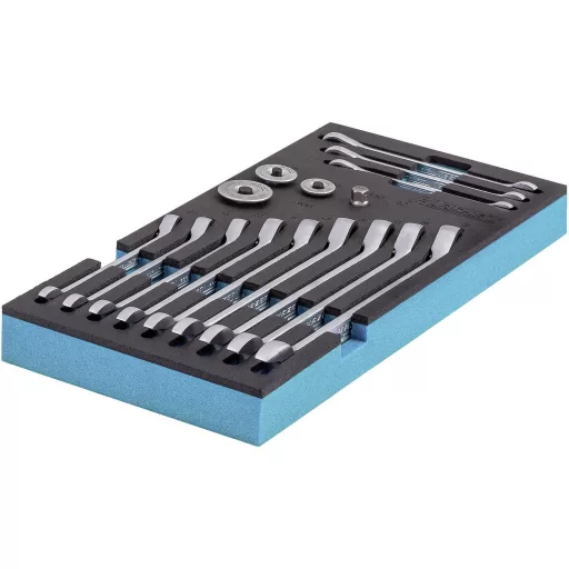 Hazet 163-515/16 Racsnis csavarkulcs készlet 16 részes Kulcsszélesség (metrikus) 8 - 19 mm