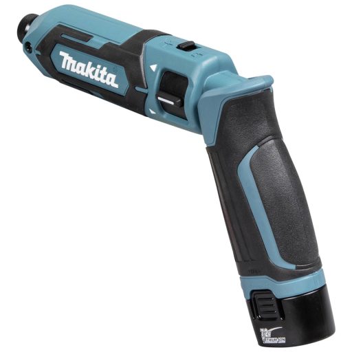 Akkus ütvecsavarozó 7,2 V 1,5 Ah lítiumion, 2 akkuval és táskával, Makita TD022DSE