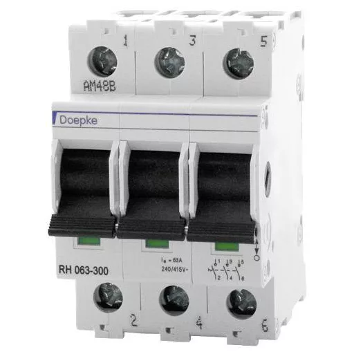 Doepke 09981062 RH 063-300 Fővezeték védőkapcsoló 3 pólusú 63 A 240 V, 415 V