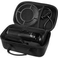   Thronmax M2P-BKIT Álló USB-s stúdió mikrofon Átviteli mód:Vezetékes Talp, Vezetékkel, Csíptetővel, Táskával, Szélvédővel USB-C®, Audio, sztereo (3.5 mm jack)