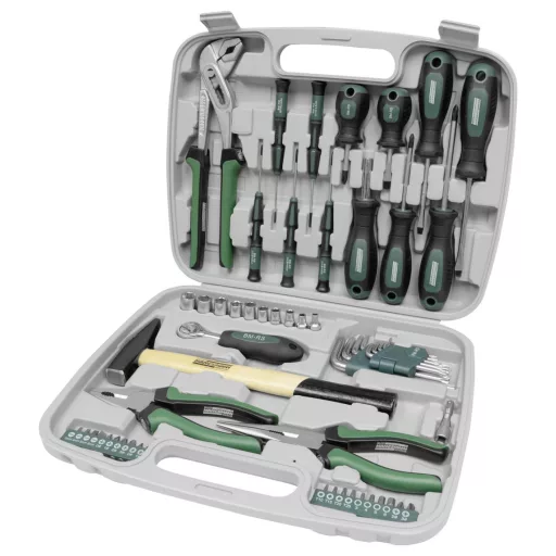 Brüder Mannesmann M29057 Szerszámos hordtáska, tartalommal 57 részes