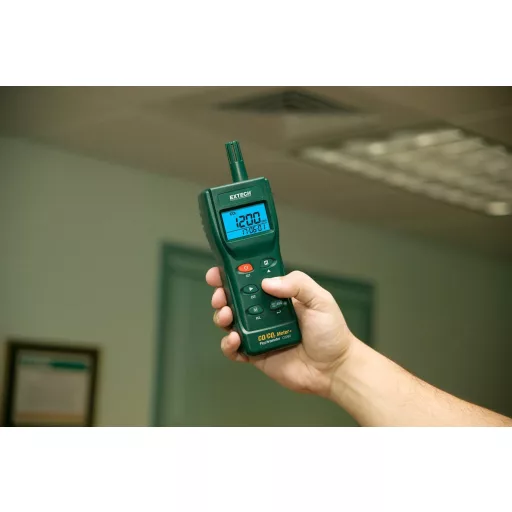 Szén-dioxid és szén-monoxid mérő 0 - 9999 ppm, Extech CO260