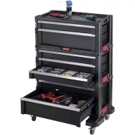 Üres szerszámkocsi 7 fiókkal, fekete, Keter 238557