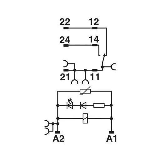 Phoenix Contact RIF-1-RPT-LV-230AC/1X21MS Relé modul Névleges feszültség: 230 V/AC 1 váltó 1 db