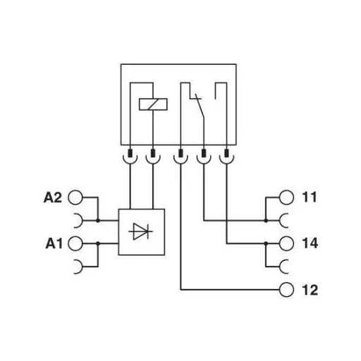 Phoenix Contact PLC-RPT- 48DC/21AU Relé modul Névleges feszültség: 48 V/DC Max. kapcsolási áram: 50 mA 1 váltó 1 db