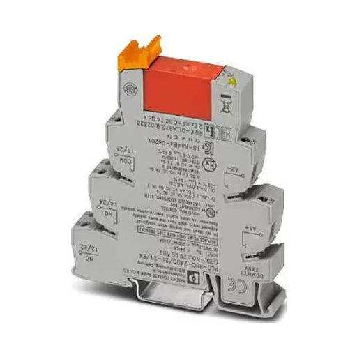 Phoenix Contact PLC-RSC- 24DC/21-21/EX Relé modul Névleges feszültség: 24 V/DC Max. kapcsolási áram: 6 A 2 váltó 10 db