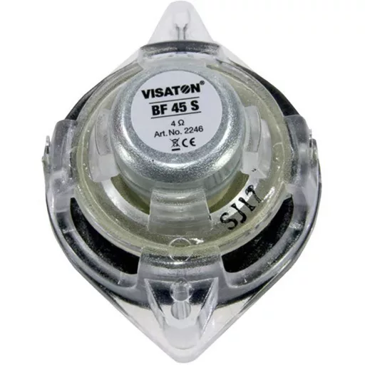 Visaton BF 45 S - 8 Ohm 1.8 coll 4.5 cm Szélessávú hangszóró 4 W 8 Ω Fekete Alumínium membrán