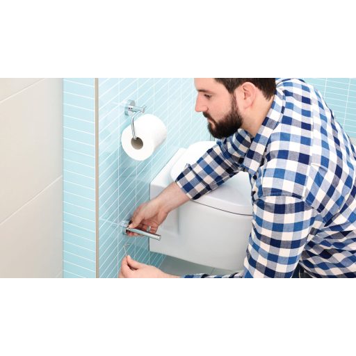 tesa SMOOZ Toalettpapír tartó Ragasztó Fém