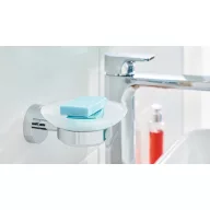   tesa SMOOZ 40324-00000-00 Szappantartó Króm (fényes), Fehér (selymes)
