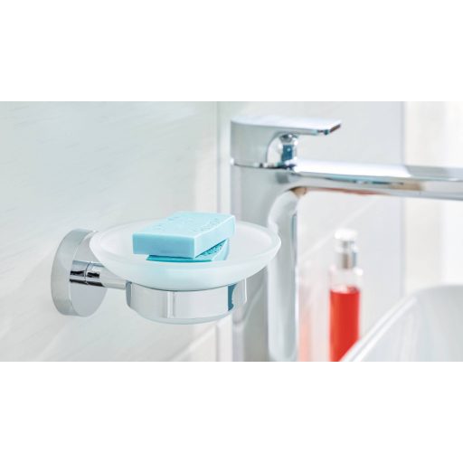 tesa SMOOZ 40324-00000-00 Szappantartó Króm (fényes), Fehér (selymes)