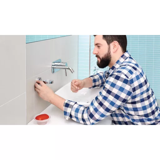 tesa SMOOZ 40324-00000-00 Szappantartó Króm (fényes), Fehér (selymes)