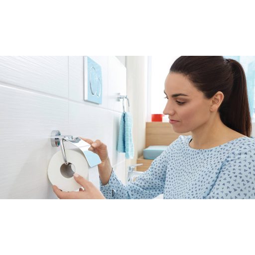 tesa SMOOZ Toalettpapír tartó Ragasztó Fém