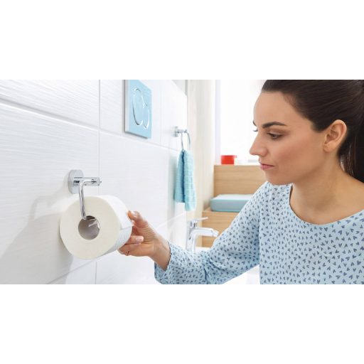 tesa SMOOZ Toalettpapír tartó Ragasztó Fém