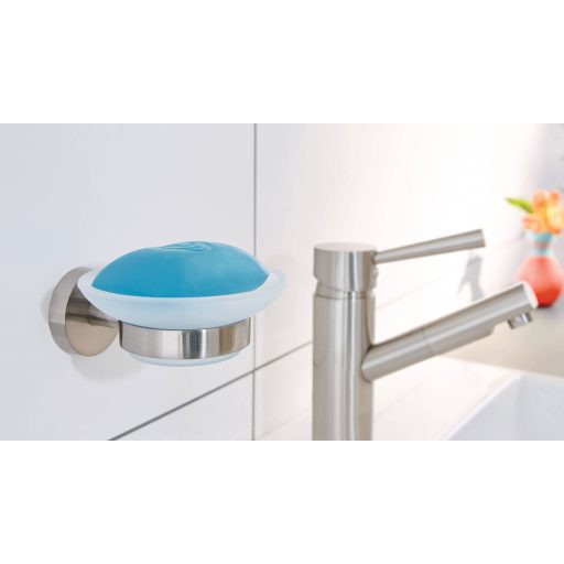 tesa MOON 40310-00000-00 Szappantartó Ezüst, Fehér (selymes)