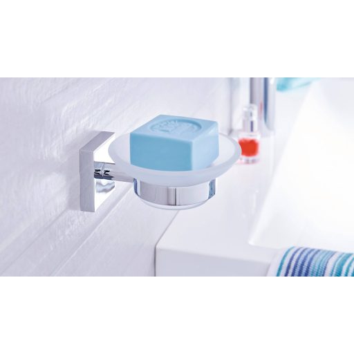 tesa ekkro 40240-00000-00 Szappantartó Króm (fényes), Fehér (selymes)