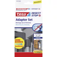   tesa 55193-03 Adapter Alu Comfort Légyfogó rács adapter készlet Alkalmas Tesa Tesa Fliegengitter 3 db