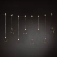   Konstsmide Fényfüggöny csillagokkal Beltérre/kültérre 3 V 8 LED Melegfehér