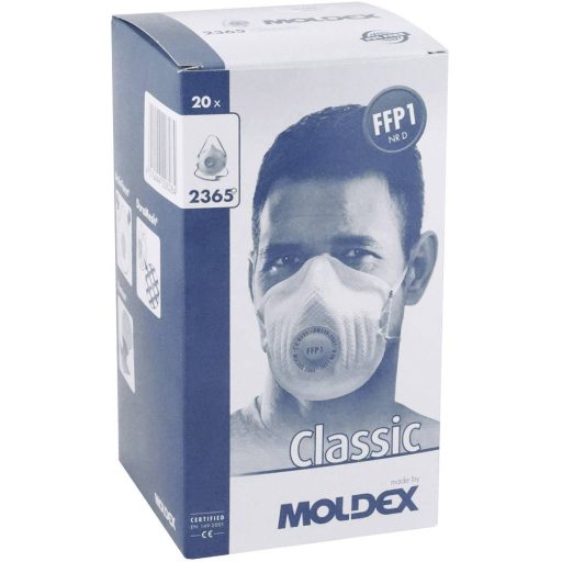 Moldex Klassiker 236515 Finom por ellen védő maszk szeleppel FFP1 D 20 db EN 149:2001, EN 149:2009 DIN 149:2001, DIN 149:2009