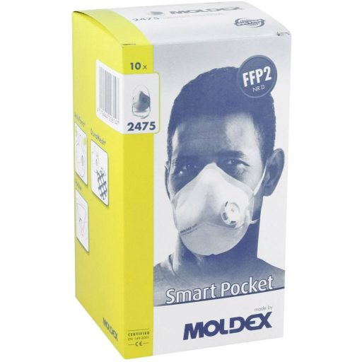 Moldex Smart Pocket® 247501 247501 Finom por ellen védő maszk szelep nélkül FFP2 D 10 db EN 149:2001, EN 149:2009 DIN 149:2001, DIN 149:2009