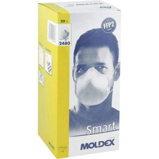 Moldex Smart 248001 Finom por ellen védő maszk szelep nélkül FFP2 D 20 db EN 149:2001, EN 149:2009 DIN 149:2001, DIN 149:2009