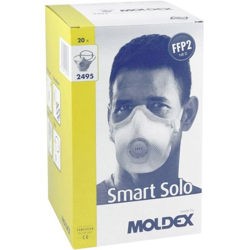 Moldex Smart Solo 249501 Finom por ellen védő maszk szeleppel FFP2 D 20 db EN 149:2001, EN 149:2009 DIN 149:2001, DIN 149:2009