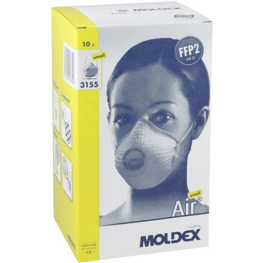 Moldex AIR 315501 315501 Finom por ellen védő maszk szelep nélkül FFP2 D 10 db