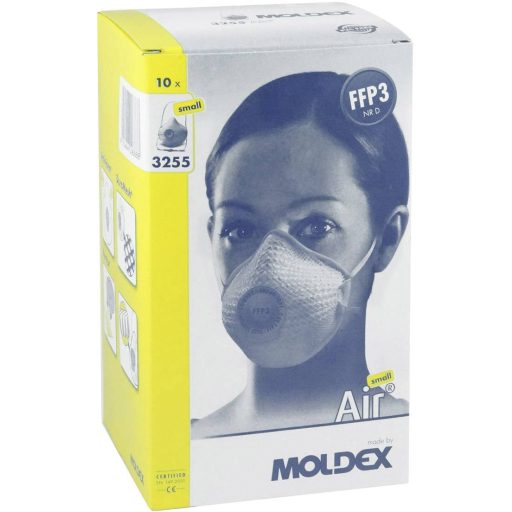 Moldex Air 325501 Finom por ellen védő maszk szeleppel FFP3 D 10 db EN 149:2001, EN 149:2009 DIN 149:2001, DIN 149:2009