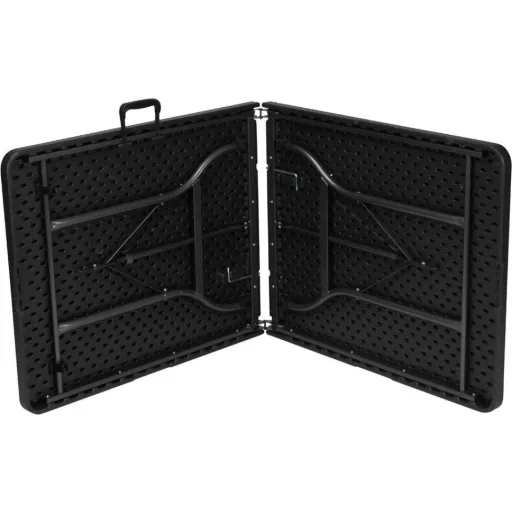 Perel folding table rattan Kempingasztal Fekete FP180R Terhelhetőség (súly) (max.) 100 kg