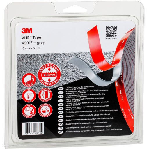 3M 4991F/IPS Ragasztószalag Szürke (H x Sz) 5.5 m x 19 mm 1 db