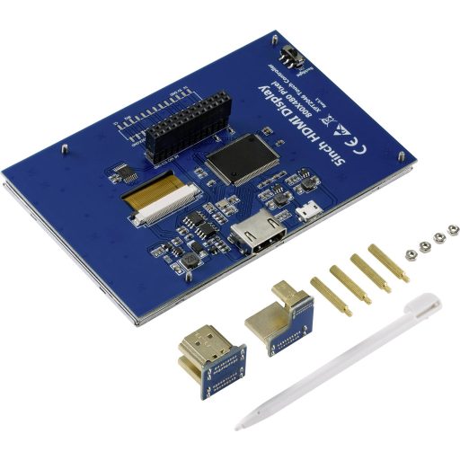 Érintőképernyő Raspberry Pi-hez 12,7 cm (5) 800 x 480 py, TRU Components TC-8579932