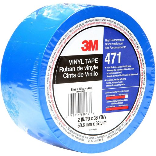 3M 471BL50IW PVC ragasztószalag Kék (H x Sz) 33 m x 50 mm 1 db