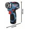 Bosch Professional GSR 12V-35 FC 06019H3001 Akkus fúrócsavarozó 12 V Lítiumion 2. akkuval, Töltővel, Hordtáskával