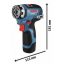 Bosch Professional GSR 12V-35 FC 06019H3001 Akkus fúrócsavarozó 12 V Lítiumion 2. akkuval, Töltővel, Hordtáskával