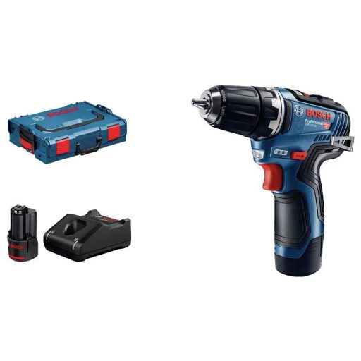 Bosch Professional neu 06019H8002 Akkus fúrócsavarozó 12 V Lítiumion 2. akkuval, Hordtáskával