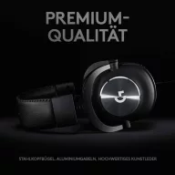   Logitech Gaming G Pro X Over Ear headset Vezetékes 7.1 Surround Fekete mikrofon zajelnyomás, Noise Cancelling Hangerő szabályozás, Mikrofon némítás Gamer
