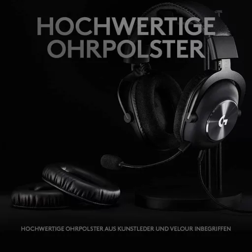 Logitech Gaming G Pro X Over Ear headset Vezetékes 7.1 Surround Fekete mikrofon zajelnyomás, Noise Cancelling Hangerő szabályozás, Mikrofon némítás Gamer