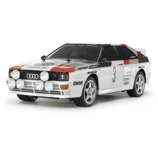 Tamiya 51615 1:10 Karosszéria Audi Quattro Rallye A2 Lakkozatlan, nem kivágott