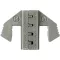 TOOLCRAFT PLE-0I4 Krimpelő betétek Laposdugasz Keresztmetszet: 0.1 - 2.5 mm² Alkalmas márka: TOOLCRAFT PZ-500