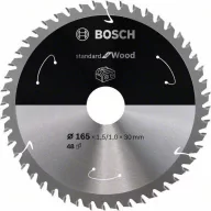   Bosch Accessories Bosch Power Tools 2608837689 Keményfém körfűrészlap 165 x 30 mm Fogak száma (collonként): 48 1 db