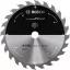 Bosch Accessories 2608837704 2608837704 Keményfém körfűrészlap 190 x 20 mm Fogak száma (collonként): 24 1 db